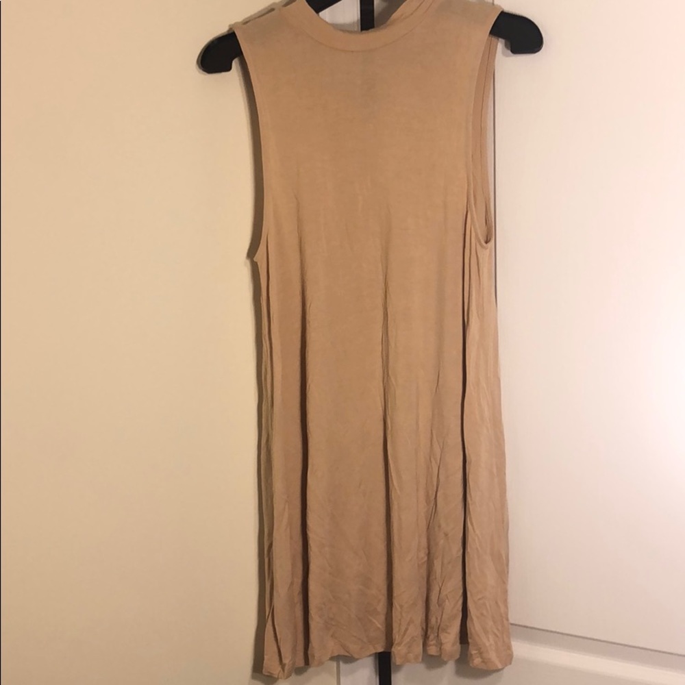 Tan mini dress